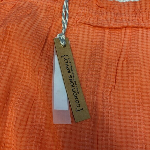 Sunkist Gingham Embroidered  Sleeveless Dress With Ruffle Straps Anthropologie - Picture 6 of 16